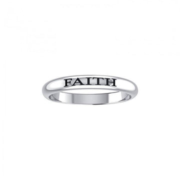 Faith Silver Ring TRI404 - Jewelry
